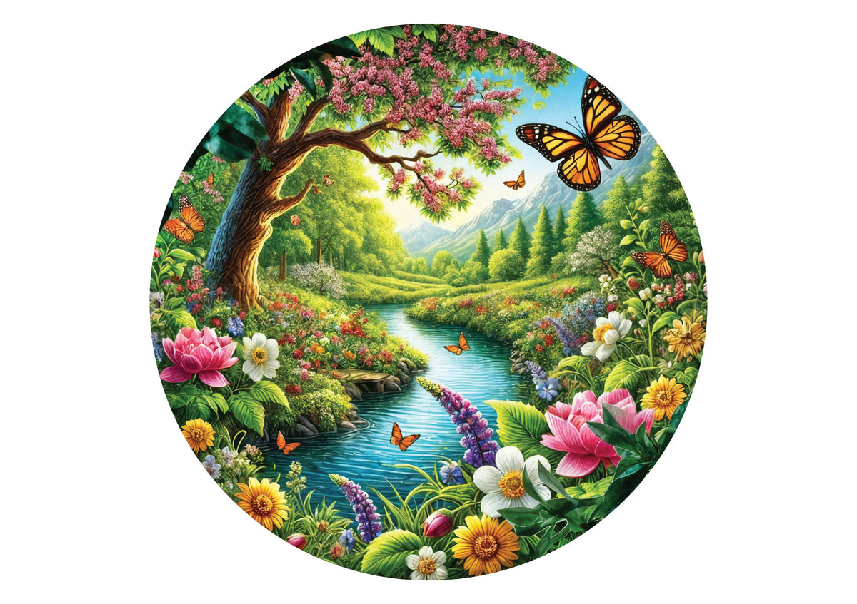 570 The Monarch's Garden Round Puzzle AP-45710