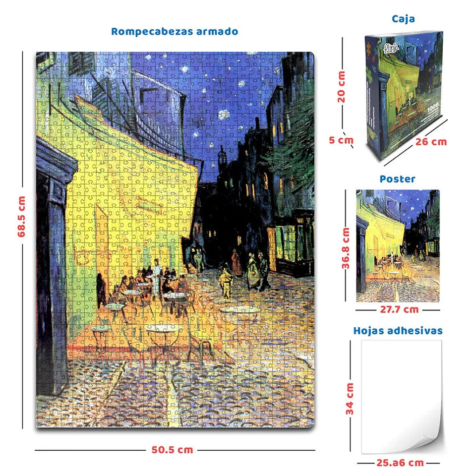 Van Gogh / Cafe en la terraza metalizado