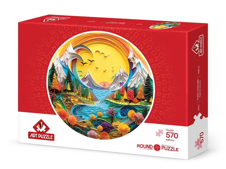 570 Paper Landscape (46cm) Round Puzzle AP-45707