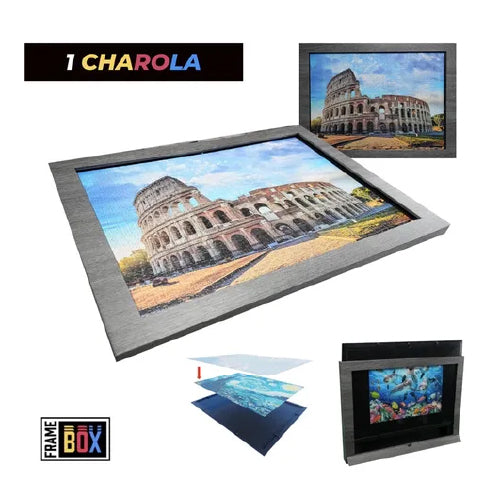 Marco 1 charola + Puzzle de 1000 pz + Envío GRATIS (Máximo 71.3 x 51.3 cm)