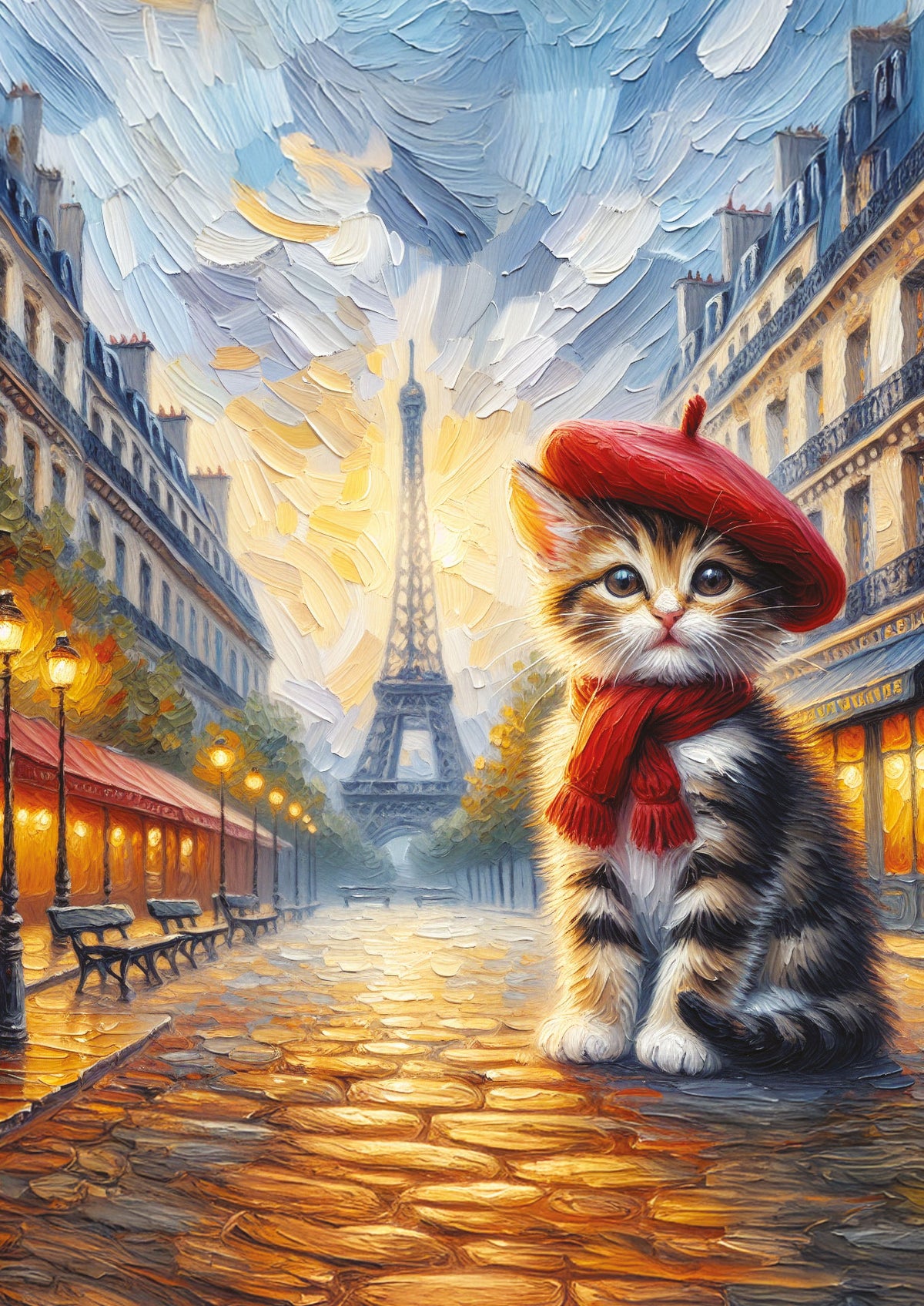 260 The Artist Cat in Paris  AP-40270