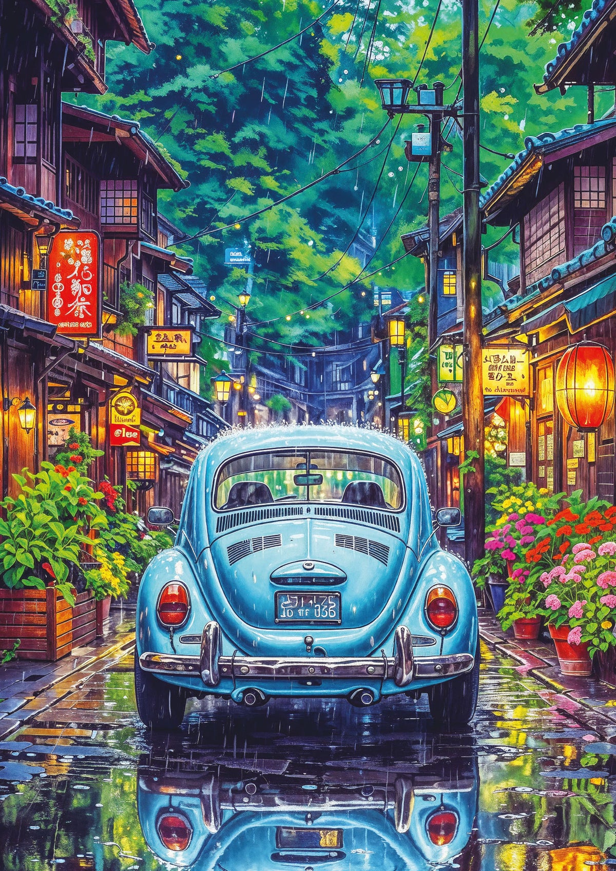 500 Tokyo in the Rain AP-40511