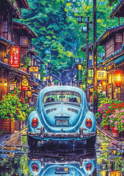 500 Tokyo in the Rain AP-40511