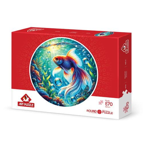 570 Aquarium  Round Puzzle AP-45705