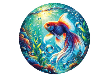570 Aquarium  Round Puzzle AP-45705