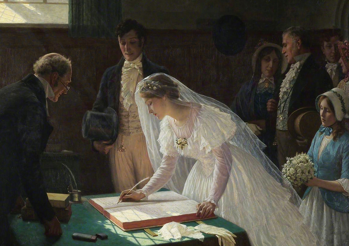 1000 The Wedding Register Blair Leighton. Museum Series AP-5246
