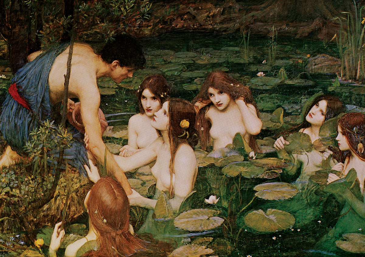 1500 Hylas and the Nymphs 1896 Waterhouse  Museum Series AP-5377