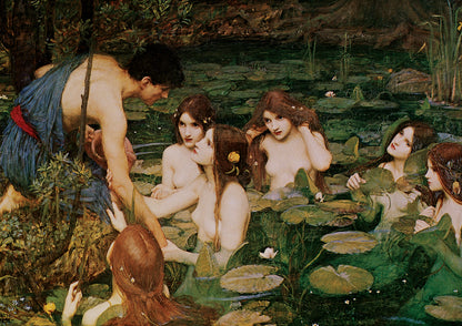 1500 Hylas and the Nymphs 1896 Waterhouse  Museum Series AP-5377