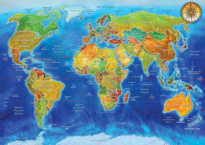 2000 World Geo-Political Map  AP-5496