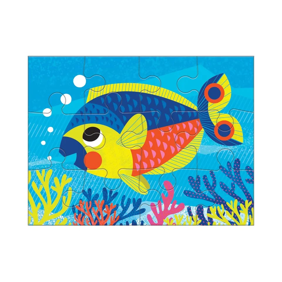 MudPuppy Set De 4 Rompecabezas Infantil Ocean Friends