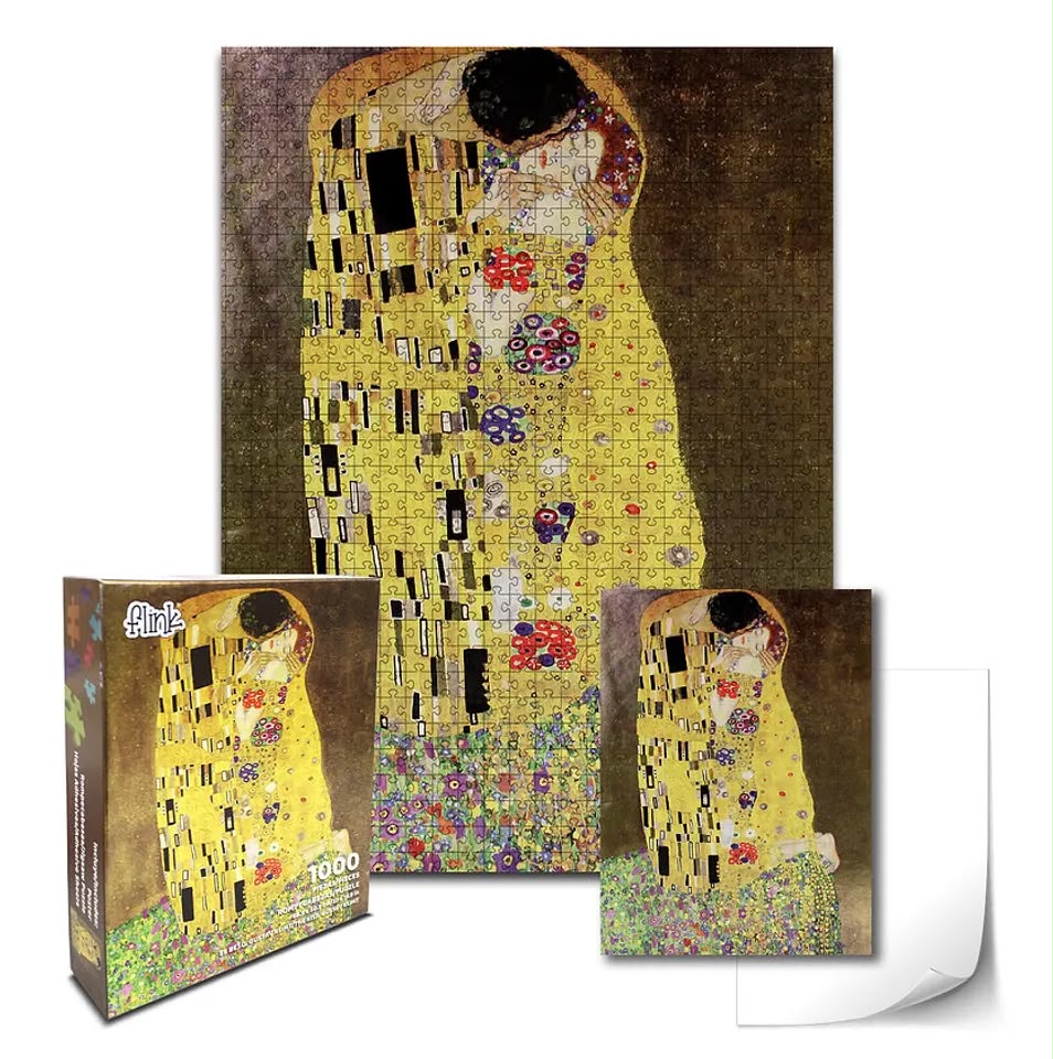 Gustav Klimt / El Beso 1000 Pzs Metalizado