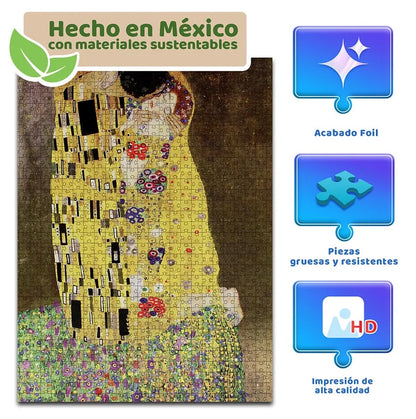 Gustav Klimt / El Beso 1000 Pzs Metalizado