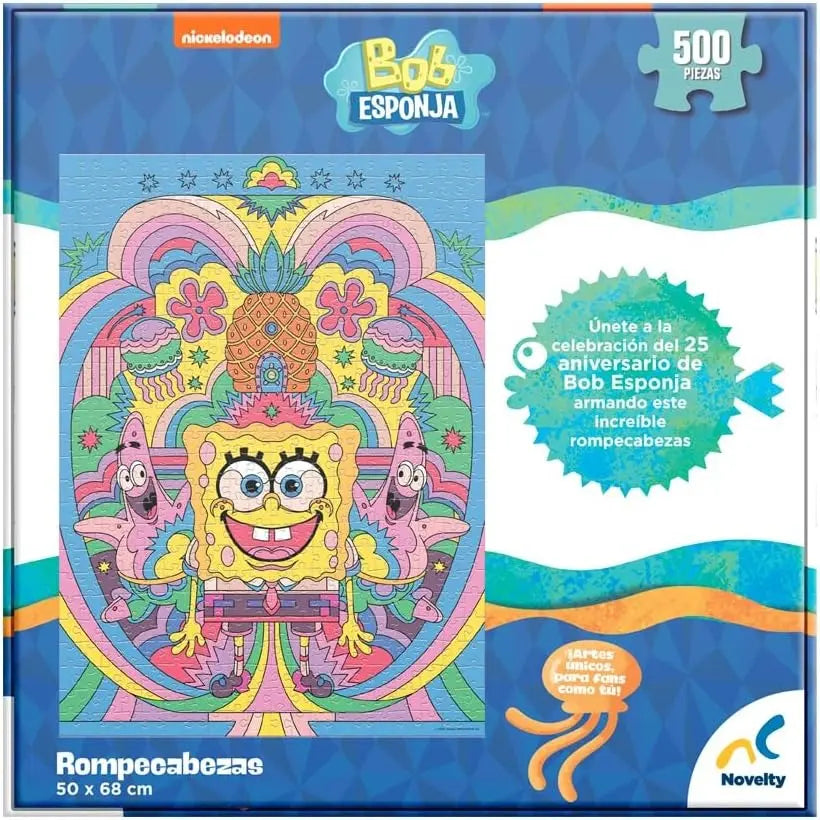 Bob Esponja 25 Aniversario 500 Pz JCA-4320