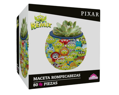Maceta decorativa - Disney Pixar Aliens Toy Story- Rompecabezas 3D de Plástico 80 Piezas PieceRelax