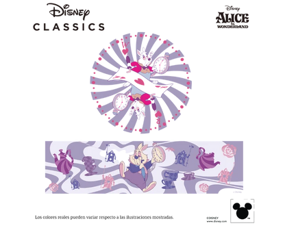 Reloj rompecabezas 3D con maquinaria - Alicia en el País de las Maravillas - Disney - Piezas de plástico