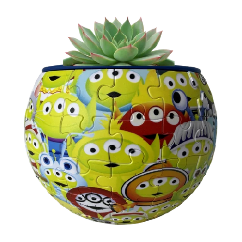Maceta decorativa - Disney Pixar Aliens Toy Story- Rompecabezas 3D de Plástico 80 Piezas PieceRelax