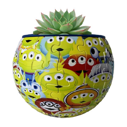 Maceta decorativa - Disney Pixar Aliens Toy Story- Rompecabezas 3D de Plástico 80 Piezas PieceRelax