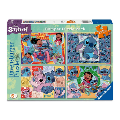 Stitch Paquete de 4 x 100 Piezas de Disney Stitch