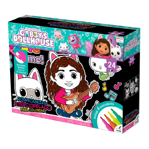 Gabby´S Dollhouse Aterciopelado Para Colorear