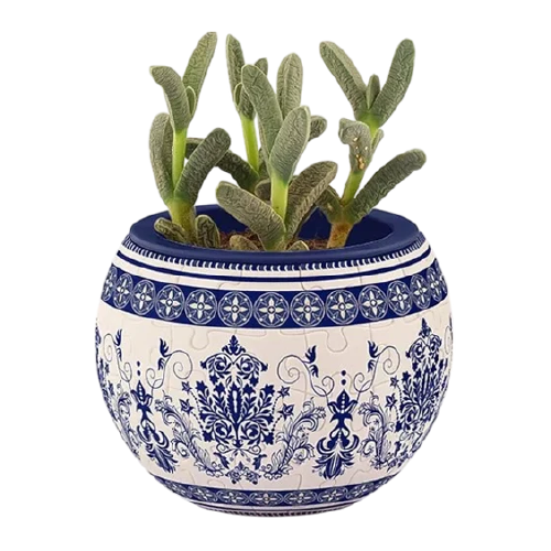 Maceta decorativa - Diseño Clásico- Rompecabezas 3D de Plástico 80 Piezas PieceRelax