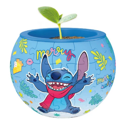 Maceta decorativa - Disney Stitch Bailando- Rompecabezas 3D de Plástico 80 Piezas PieceRelax
