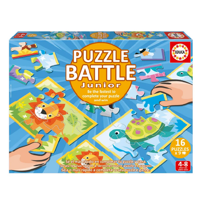 ANIMALES PUZZLE BATTLE Jr. (16x9)Pz 20116
