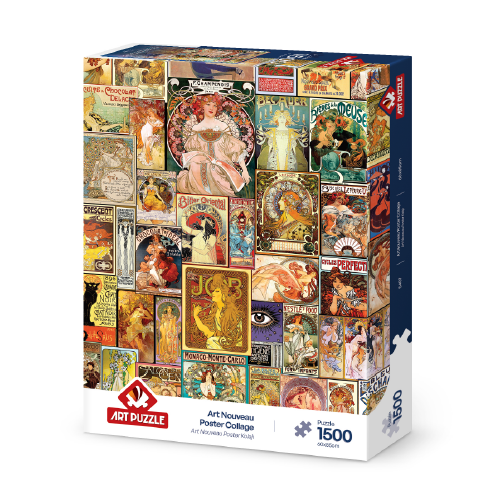 1500 Art Nouveau Poster Collage Mucha  AP-5407