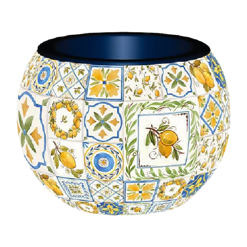 Maceta decorativa - Azulejos Retro- Rompecabezas 3D de Plástico 80 Piezas PieceRelax
