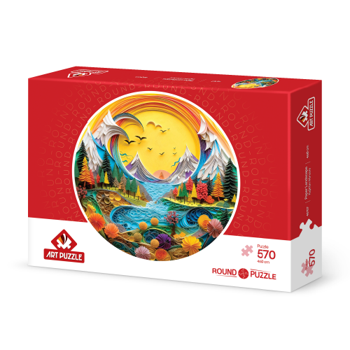 570 Paper Landscape Round Puzzle AP-45707