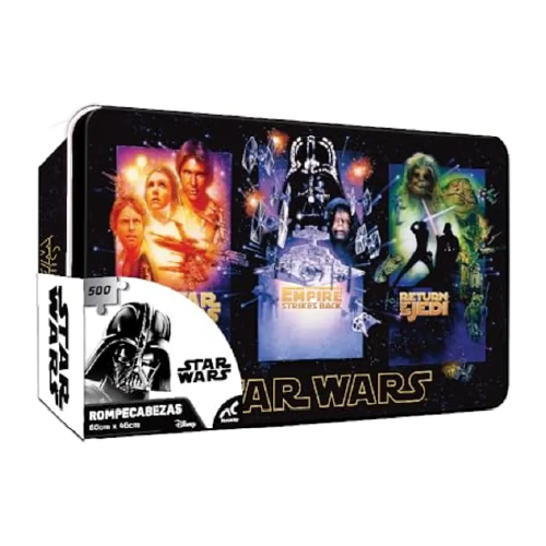 Star Wars 500 Pz En Caja Metálica