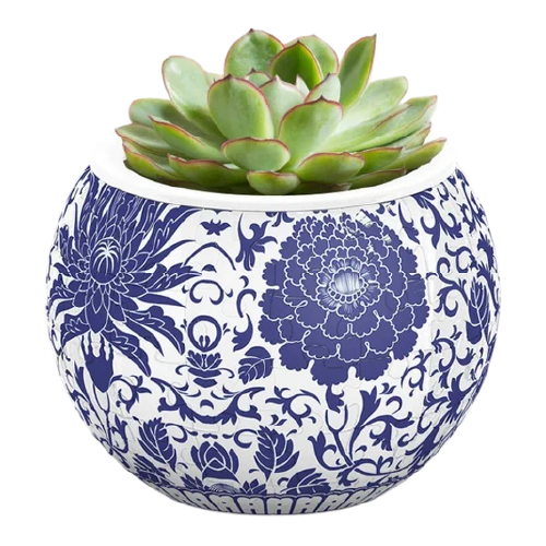 Maceta decorativa - Flores Orientales- Rompecabezas 3D de Plástico 80 Piezas PieceRelax