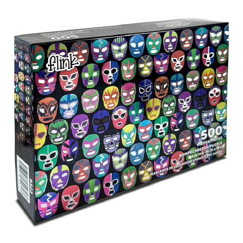 Máscaras de Luchadores Acabado Metalizado