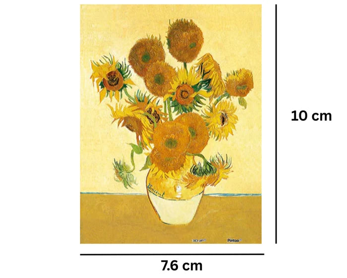Girasoles - Van Gogh- Rompecabezas de Arte 150 Piezas Miniatura PieceRelax