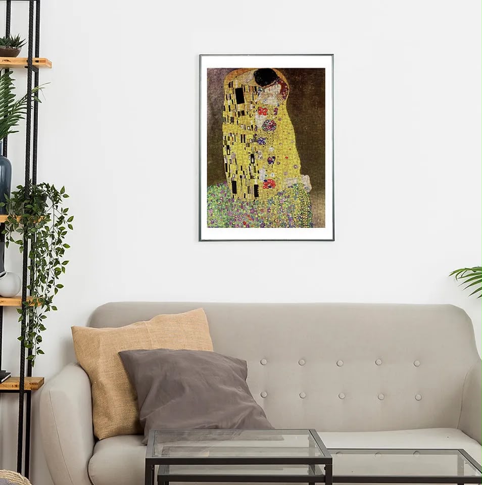 Gustav Klimt / El Beso 1000 Pzs Metalizado