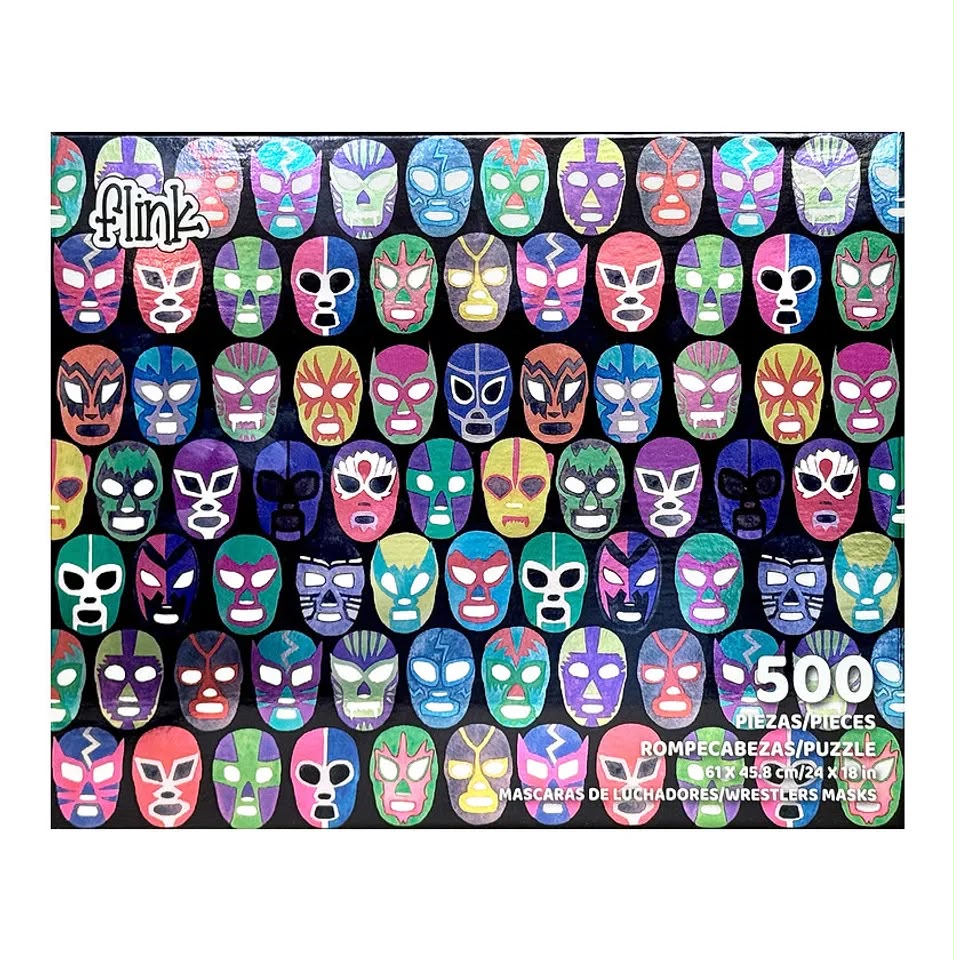 Máscaras De Luchadores 500 Piezas Acabado Metalizado
