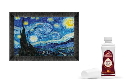 1000 Starry Night St Etienne 1889 Van Gogh (68x48cm) Framed Museum Series AP-5689