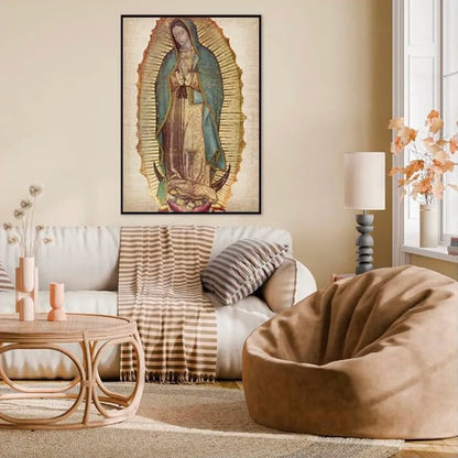 Virgen de Guadalupe efecto metálico