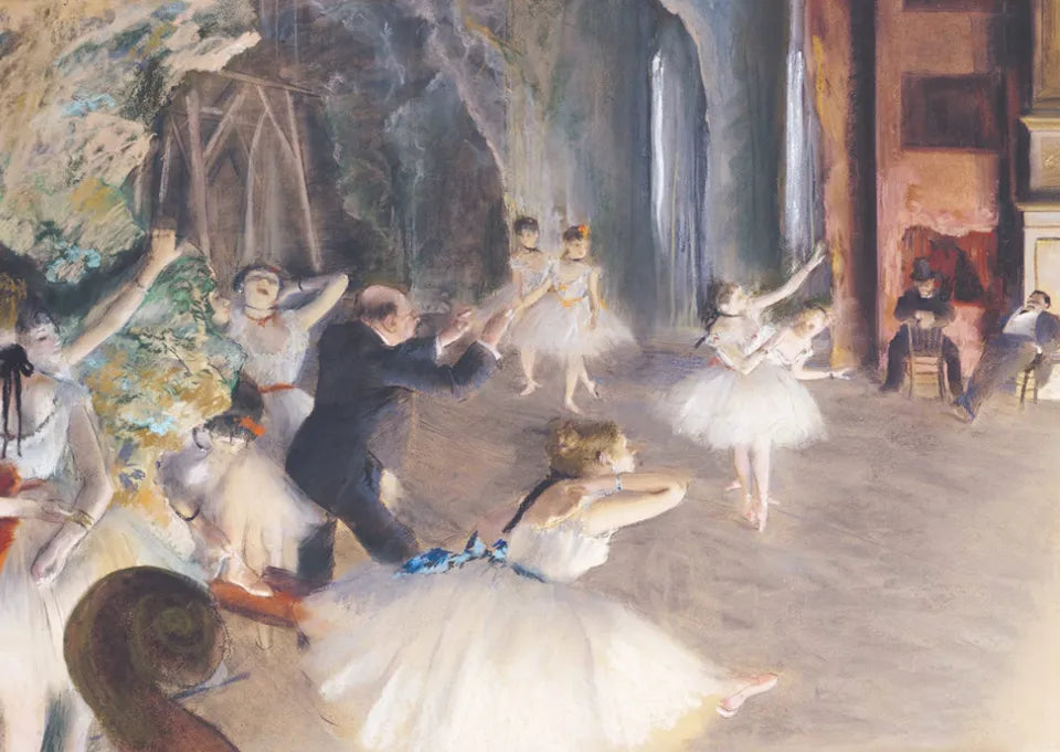 Ensayo en el escenario / Degas 1501
