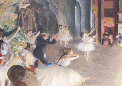 Ensayo en el escenario / Degas 1501