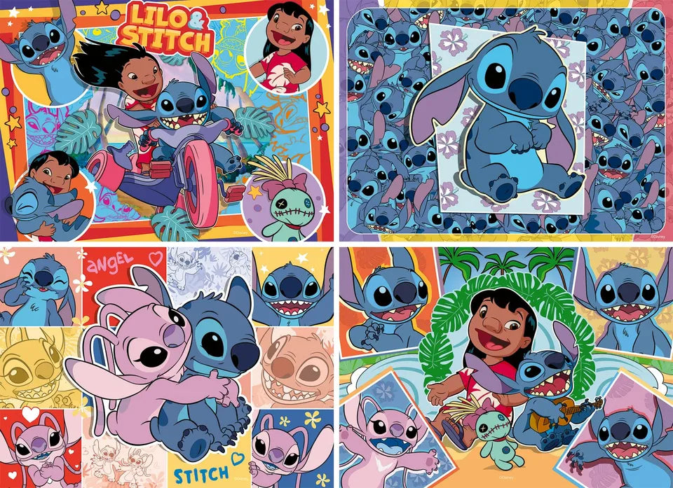 Stitch Paquete de 4 x 100 Piezas de Disney Stitch