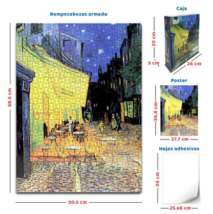 Van Gogh / Cafe en la terraza metalizado
