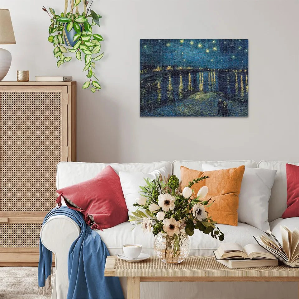Noche Estrellada sobre el Ródano Van Gogh 00064