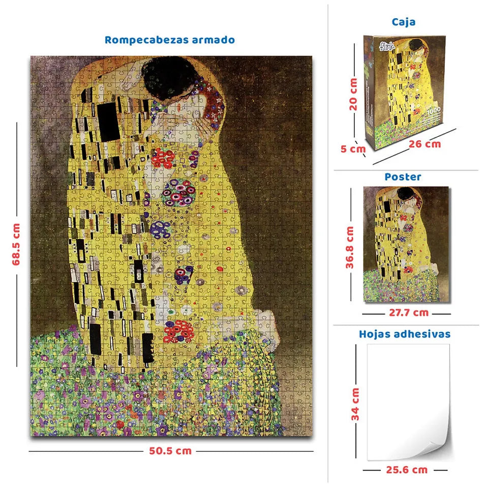 Gustav Klimt / El Beso  metalizado