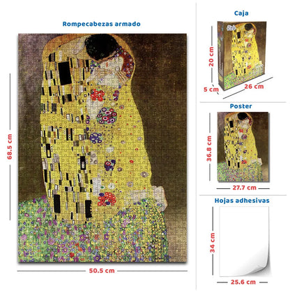 Gustav Klimt / El Beso  metalizado